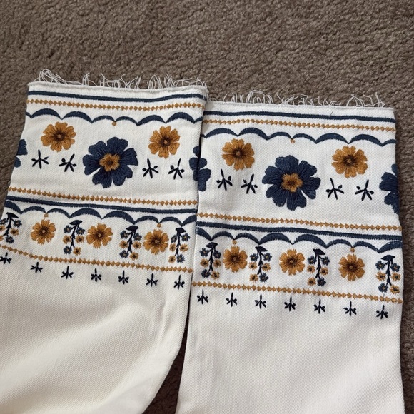 Driftwood‎ Colette Embroidered Crop Jeans Golden Gate - Picture 7 of 8